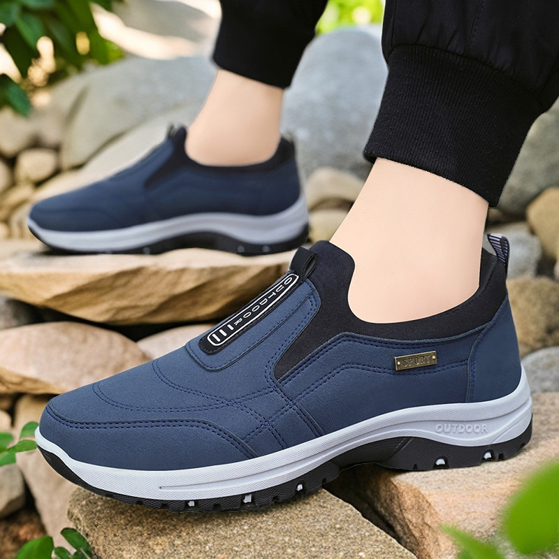 Boat Shoe Leather - Sepatu Jalan kasual pria, sneaker Slip-On