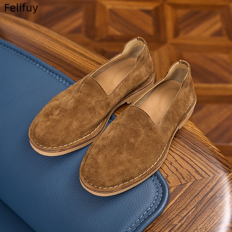 Boat Shoe Leather - Sepatu Loafer Kulit Sapi Asli Mewah