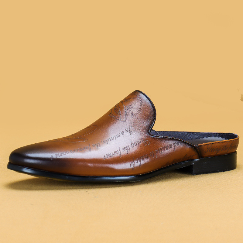 Boat Shoe Leather - Sandal Pria Mewah Italia Sepatu Pantofel
