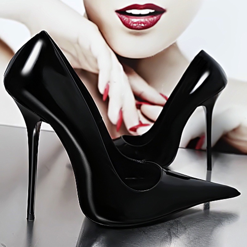 Men Shoes Elegant - Sepatu Hak Stiletto Ujung Runcing Penuh