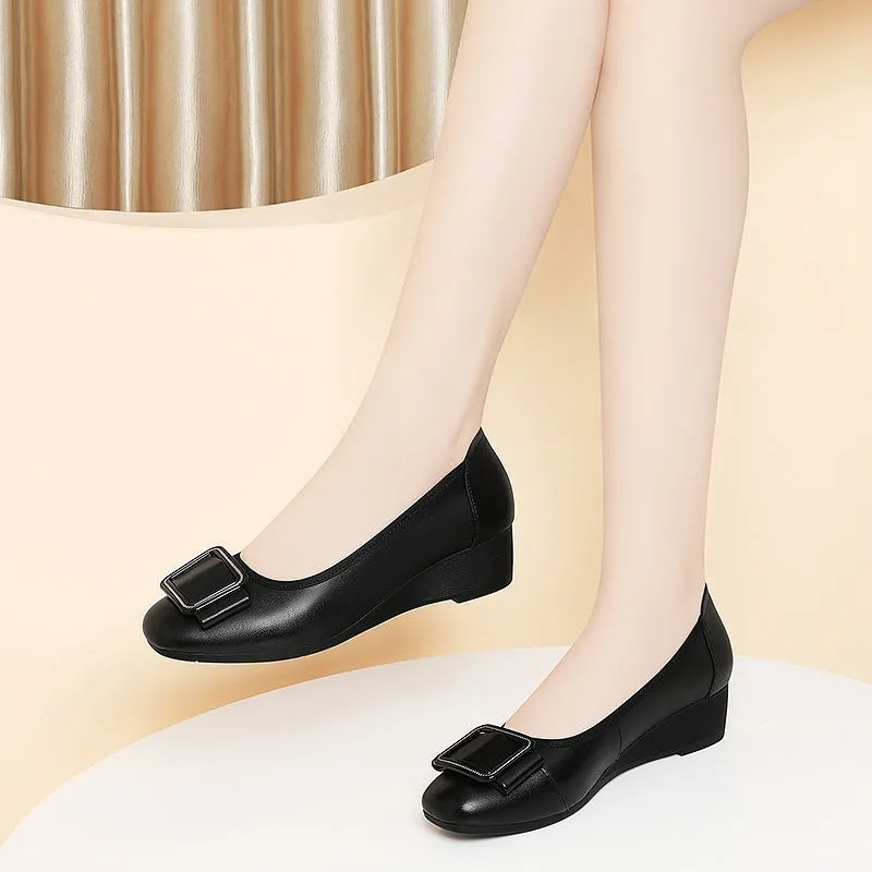 Men Shoes Elegant - Sepatu Wanita Lucu, Ujung Bulat, Ringan,