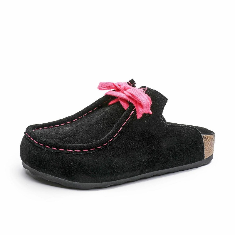 Boat Shoe Leather - Sendal platform wedges kulit sapi suede