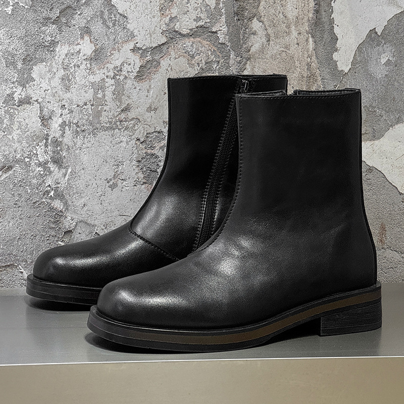 Men Shoes Elegant - Sepatu Boots Pria Vintage Mewah Buatan