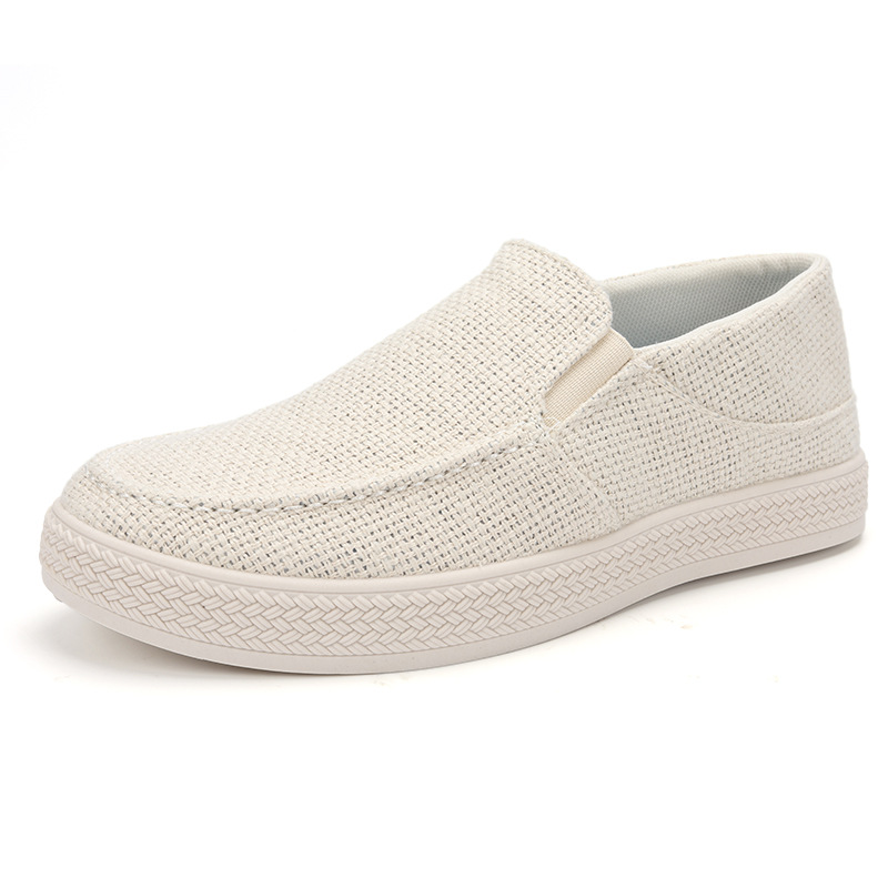 Men'S Shoes Daily Use - Sepatu Loafer Pria Bahan Linen, Bagian