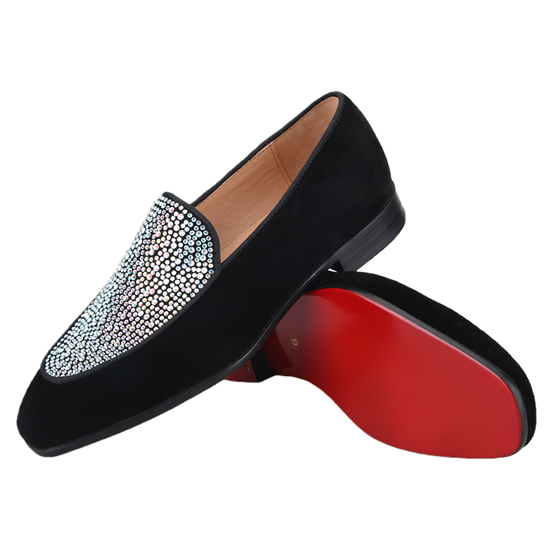 Sepatu Pria Suede Hitam Buatan - Men Shoes Red Bottom ulasan dan harga