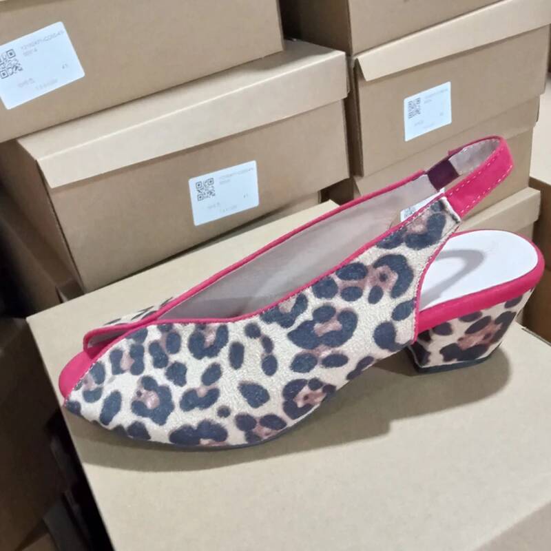 Sandal Wanita Motif Leopard Pe - Men Shoes Style ulasan dan harga