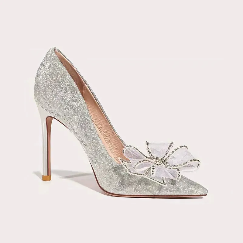 Sepatu Hak Stiletto Perak Pest - Men Shoes Elegant ulasan dan harga