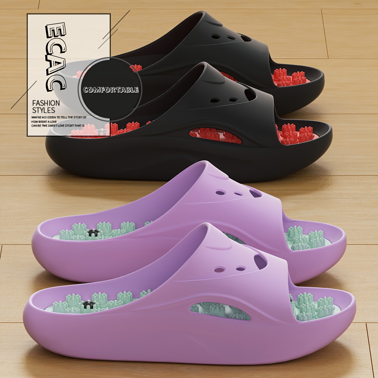 Sandal Pijat EVA Wanita Pria,  - Flip Flop Beach Men ulasan dan harga