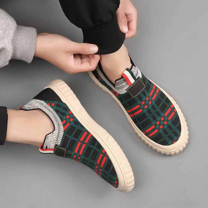 Sepatu Kaus Kaki Slip-On Pria  - Men'S Shoes Casual Sneakers ulasan dan harga