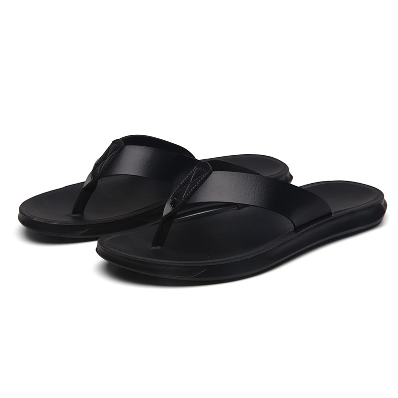 38-47 Sandal Jepit Kulit Itali - Flip Flop Beach Men ulasan dan harga