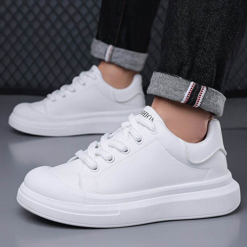 Sepatu Platform Kulit Putih Pr - Boat Shoe Leather ulasan dan harga