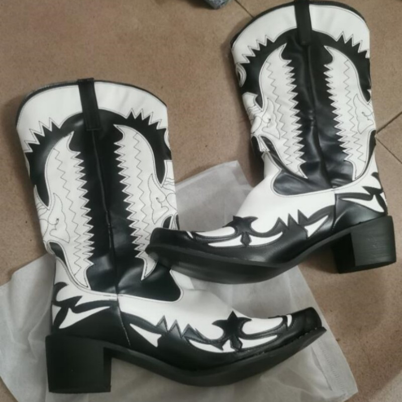 Sepatu Bot Koboi Pria Model Te - Men Shoes Size 46 ulasan dan harga