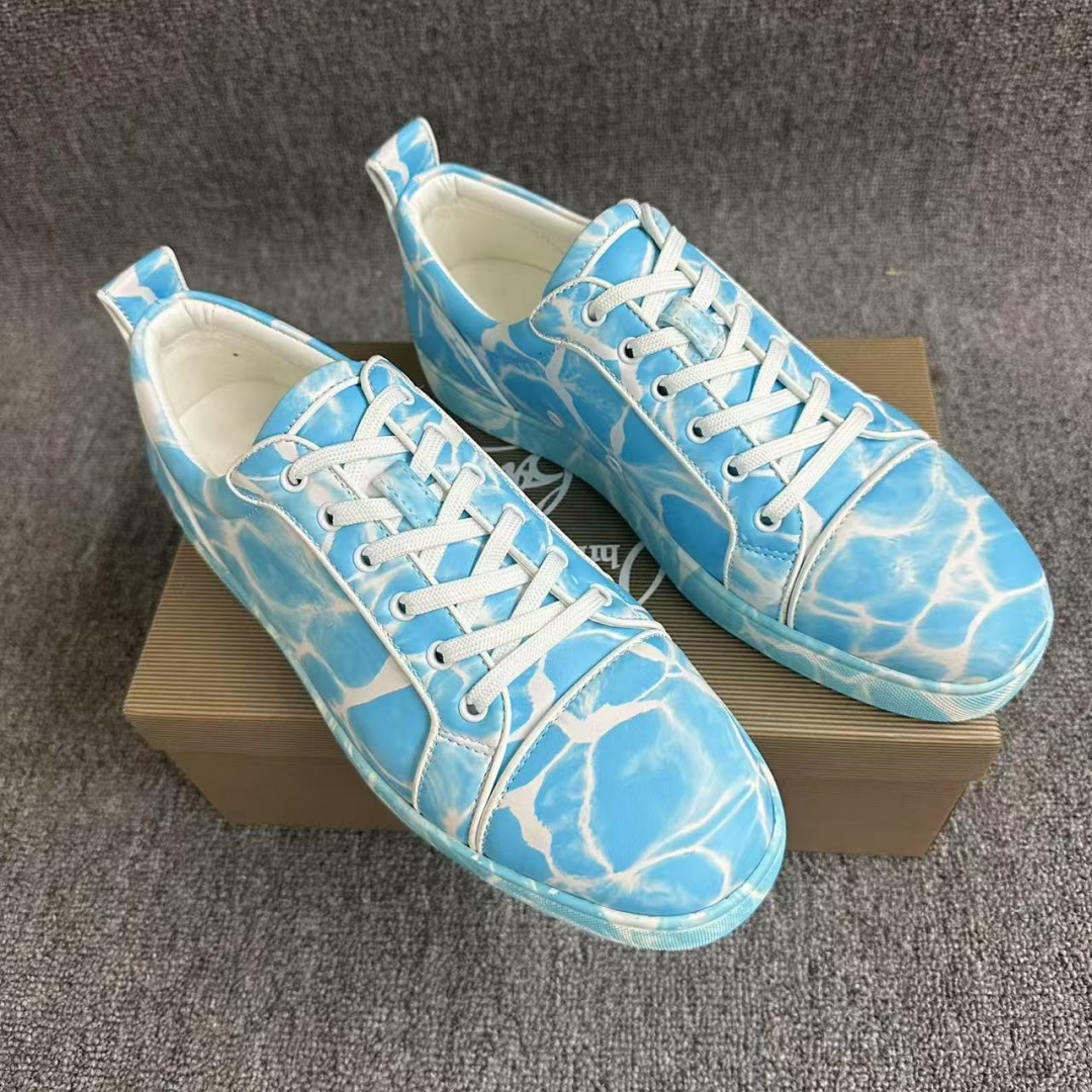 Sepatu Blue Water Ripple Board - Men Shoes Red Bottom ulasan dan harga