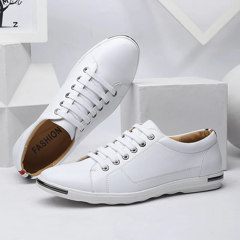 Size38-48 pria, Sneaker bernaf - Boat Shoe Leather ulasan dan harga