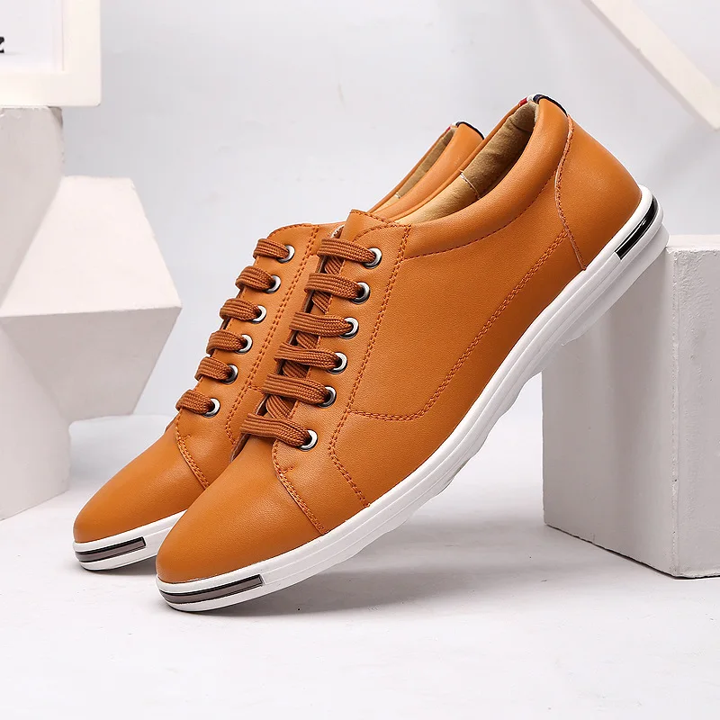 Size38-48 pria, Sneaker bernaf - Boat Shoe Leather ulasan dan harga