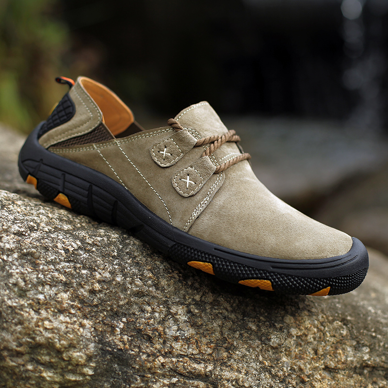 Sepatu Kasual Pria Baru Ukuran - Boat Shoe Leather ulasan dan harga