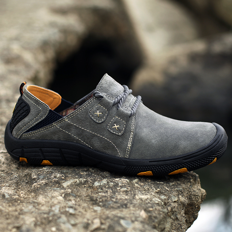 Sepatu Kasual Pria Baru Ukuran - Boat Shoe Leather ulasan dan harga