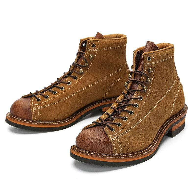 Sepatu Boots Kulit Asli Pria V - Men'S Shoes Brogues ulasan dan harga