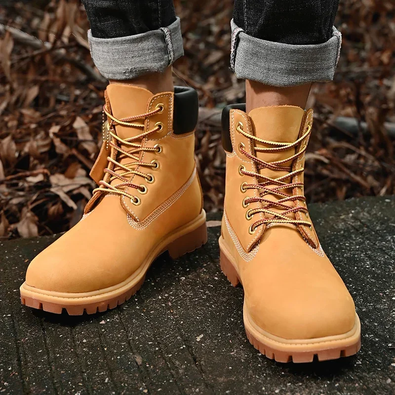 Sepatu Boots Pria High Top Ber - Men'S Shoes With Support ulasan dan harga