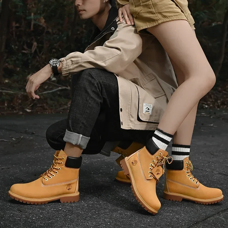 Sepatu Boots Pria High Top Ber - Men'S Shoes With Support ulasan dan harga
