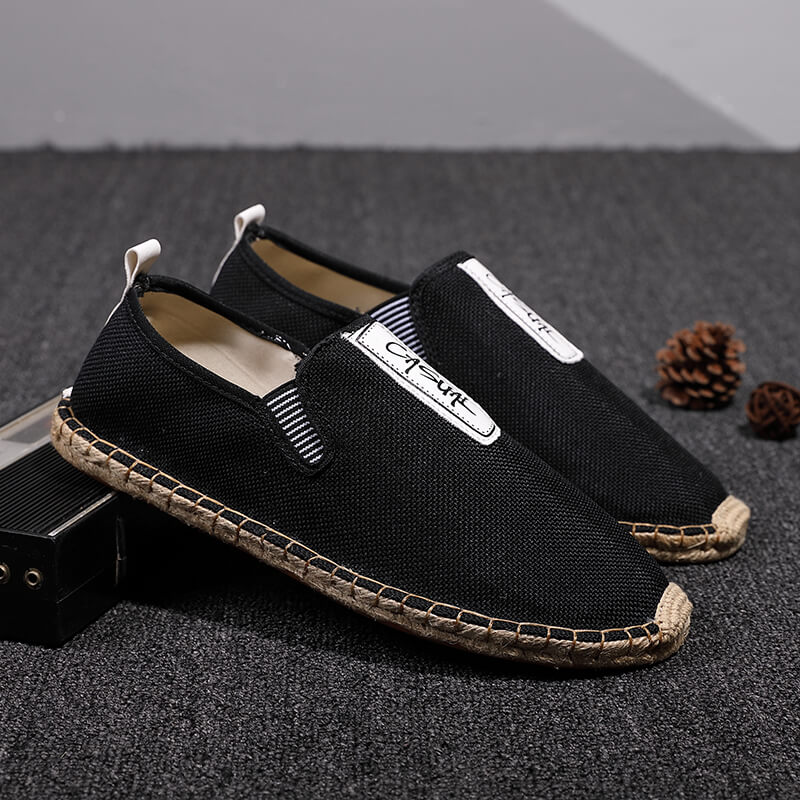 Sepatu Kasual Pria Linen, Loaf - Men Shoes Elegant ulasan dan harga