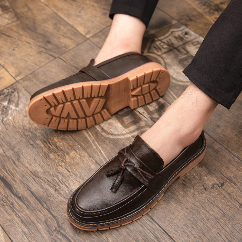 Sepatu Kulit Kasual Slip-On So - Boat Shoe Leather ulasan dan harga