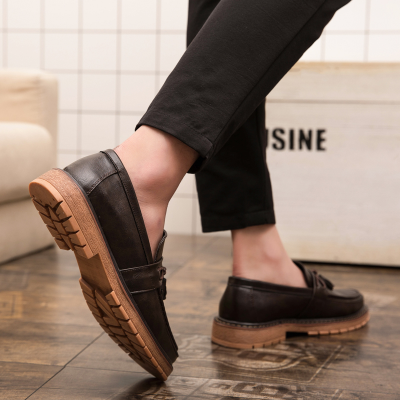 Sepatu Kulit Kasual Slip-On So - Boat Shoe Leather ulasan dan harga