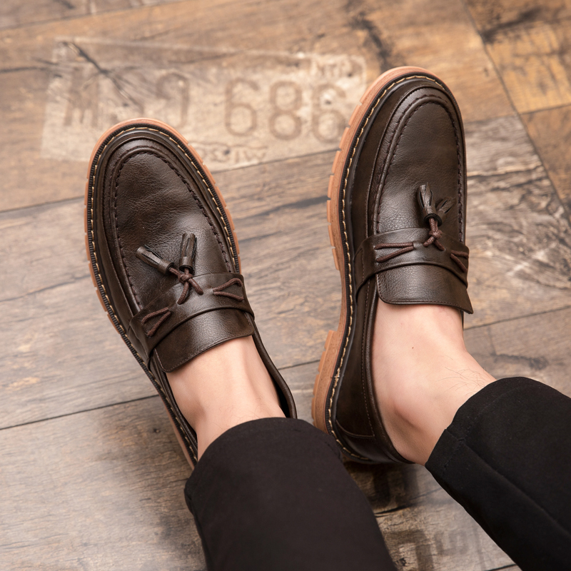 Sepatu Kulit Kasual Slip-On So - Boat Shoe Leather ulasan dan harga