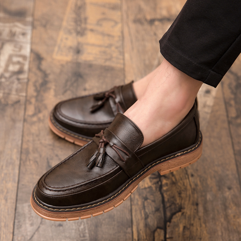 Sepatu Kulit Kasual Slip-On So - Boat Shoe Leather ulasan dan harga